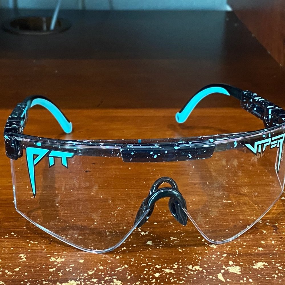 Pit Viper Sunglasses- Black Frames, Clear Lenses